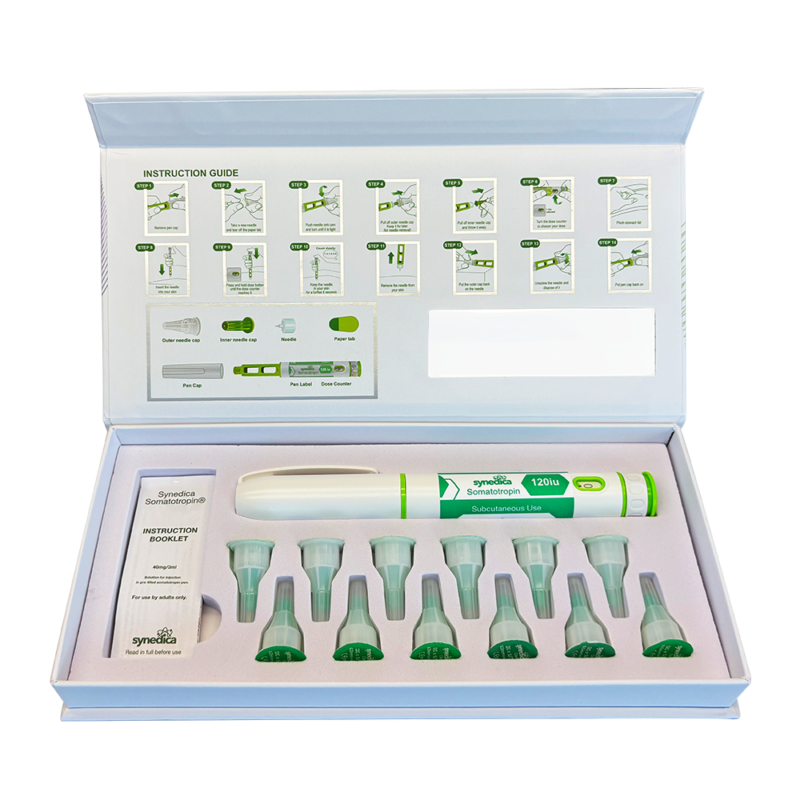 Synedica Somatotropin HGH 120IU Injection Pen Kit