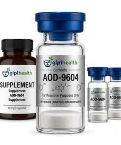 AOD-9604 research peptide vial, lyophilised powder, UK supplier