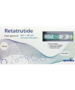 Synedica Retatrutide 40mg research peptide injection pen Retatrutide 40mg pre-filled research pen for laboratory studies Synedica Retatrutide 40mg triple agonist research peptide Research-grade Retatrutide 40mg injection pen GLP-1 GIP glucagon research peptide pen by Synedica