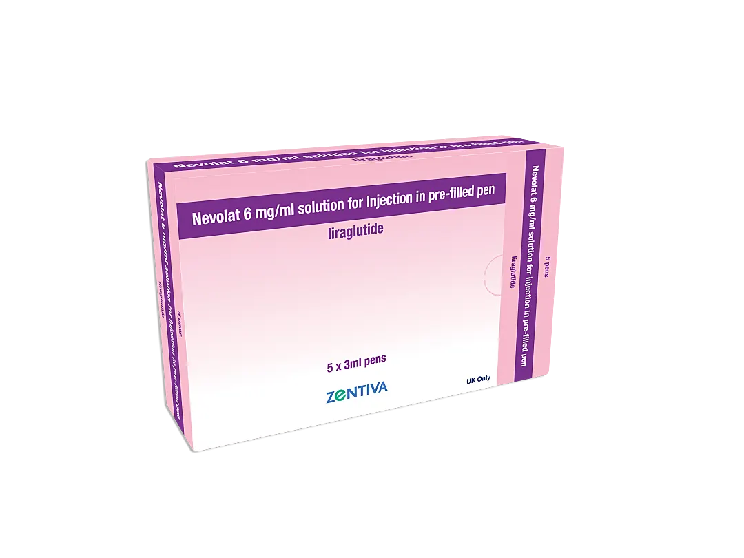 Nevolat liraglutide 6mg/ml pre-filled weight management pen UK
